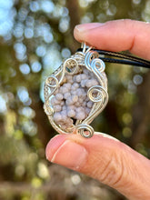 Load image into Gallery viewer, Grape Agate wire wrapped pendent
