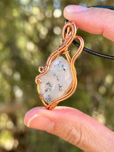 Load image into Gallery viewer, Dendritic opal Wire wrapped pendant
