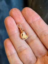 Load image into Gallery viewer, Mini Ethiopian opal fiery wire wrapped pendant necklace
