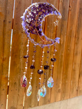 Load image into Gallery viewer, Reserved for Taylor c XXL Amethyst Tree of Life Moon Sun catcher / wall hanging
