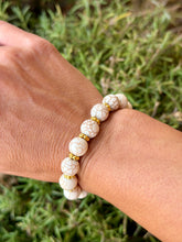 Load image into Gallery viewer, White Magnesite (6.75”- 7”) stretchy bracelet
