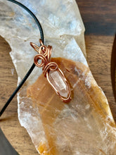 Load image into Gallery viewer, Reserved for Christina g Herkimer diamond mini Wire wrapped pendant

