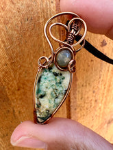 Load image into Gallery viewer, Reserved for billiejo Mariposite Wire Wrapped Pendent Necklace
