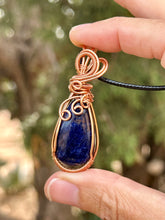 Load image into Gallery viewer, Reserved for Brandi t Sodalite Wire wrapped pendant
