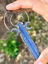 Load image into Gallery viewer, Reserved for jasmine s Blue Kyanite Electroformed Pendent Necklace
