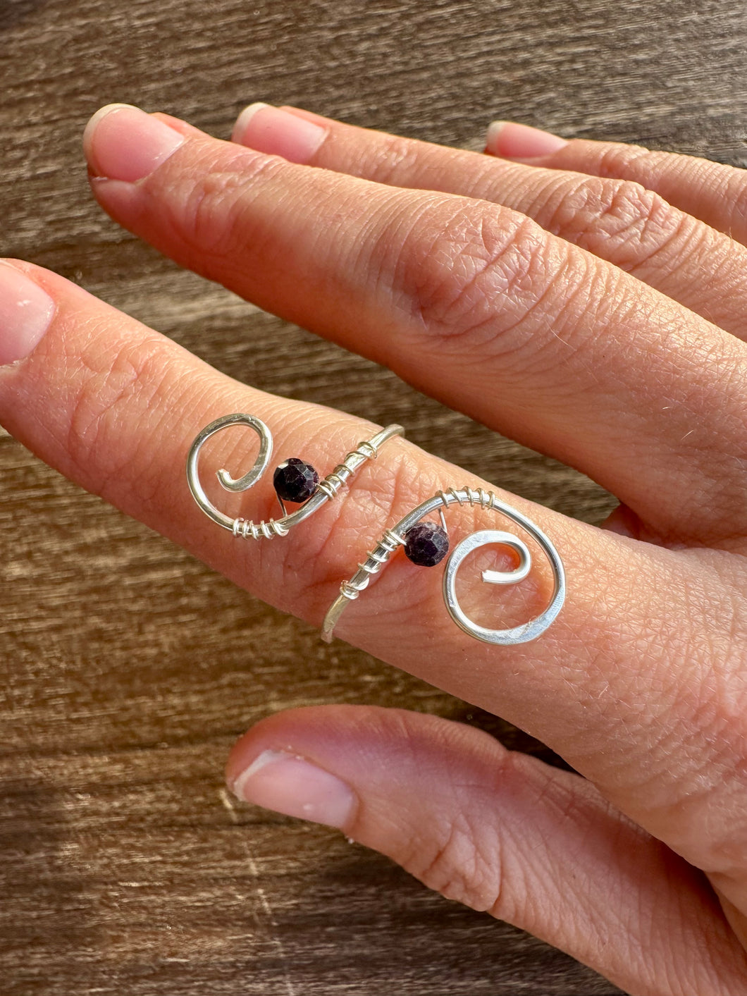 Reserved for Kathy m Sugilite Adjustable ring