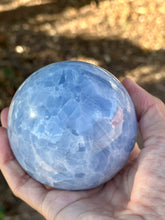 Load image into Gallery viewer, Reserved for Anne m Blue Calcite Sphere 60mm
