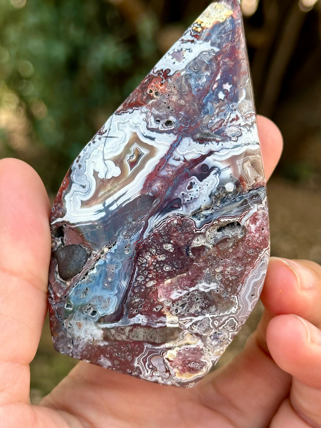 Reserved for sherry Mexican crazy Lace Agate Freeform