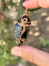 Load image into Gallery viewer, Reserved for Marissa l Obsidian arrowhead wire wrapped pendant
