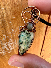 Load image into Gallery viewer, Reserved for billiejo Mariposite Wire Wrapped Pendent Necklace
