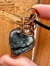 Load image into Gallery viewer, Reserved for Chasity n Picasso Jasper with Citrine gem Inclusion Wire Wrapped Pendent Necklace
