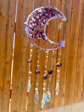 Load image into Gallery viewer, Reserved for Taylor c XXL Amethyst Tree of Life Moon Sun catcher / wall hanging
