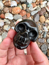Load image into Gallery viewer, Reserved for Kenzie 2” Obsidian skull
