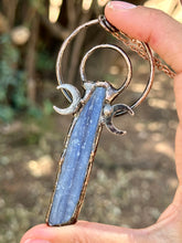 Load image into Gallery viewer, Reserved for jasmine s Blue Kyanite Electroformed Pendent Necklace
