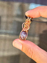 Load image into Gallery viewer, Star ruby mini wire wrapped pendant
