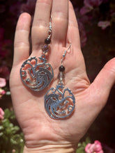Load image into Gallery viewer, Reserved for Amy Onyx dragon earrings
