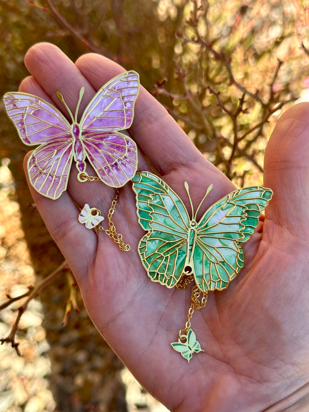 Butterfly thin metal bookmarks