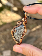 Load image into Gallery viewer, Reserved for Jessica b Fossilized coral Wire wrapped pendent necklace
