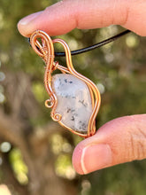 Load image into Gallery viewer, Dendritic opal Wire wrapped pendant
