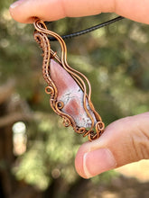 Load image into Gallery viewer, Reserved for ashley k DESIGNER STONE Rose Toned Imperial jasper pendant Wire wrapped pendant
