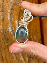 Load image into Gallery viewer, DESIGNER STONE Aurora Opal Wire wrapped pendant
