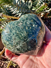 Load image into Gallery viewer, Reserved for aletha m Ocean jasper puffy heart
