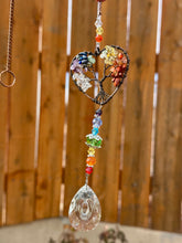 Load image into Gallery viewer, Reserved for Jill d Chakra gemstone suncatcher / rear view mirror charm
