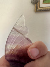 Load image into Gallery viewer, Reserved for Kathy m Rainbow Fluorite Butterfly on stand (discounted due to chip)
