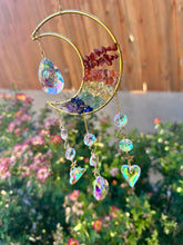 Load image into Gallery viewer, RESERVED FOR NANCY H Chakra Gem moon Suncatcher
