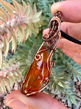 Load image into Gallery viewer, Reserved for Jessica Baltic Amber Wire Wrapped Pendent Necklace
