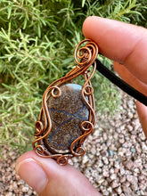 Load image into Gallery viewer, Reserved for BillieJo Australian Boulder Opal Wire Wrapped Pendent Necklace
