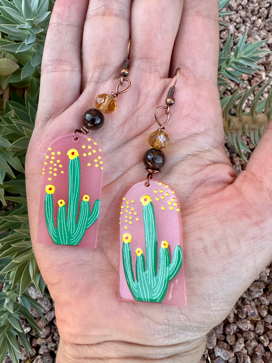 Order for Sadie Garnet Cacti Earrings