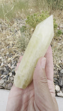 Load and play video in Gallery viewer, Reserved for Hannah g Lemon Quartz Tower
