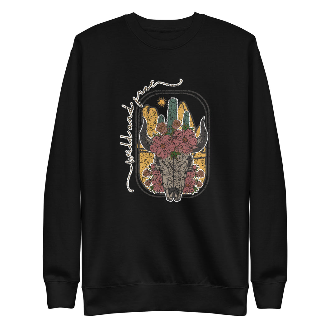 Cow Skull Unisex Premium Sweatshirt