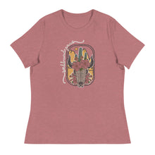 Load image into Gallery viewer, Cow Skull Women&#39;s Relaxed T-Shirt
