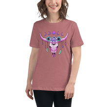 Load image into Gallery viewer, Long horn Women&#39;s Relaxed T-Shirt
