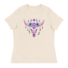 Load image into Gallery viewer, Long horn Women&#39;s Relaxed T-Shirt
