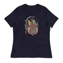Load image into Gallery viewer, Cow Skull Women&#39;s Relaxed T-Shirt
