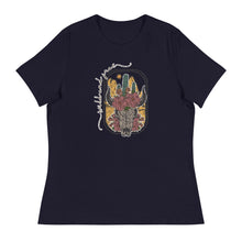 Load image into Gallery viewer, Cow Skull Women&#39;s Relaxed T-Shirt
