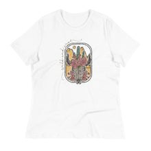 Load image into Gallery viewer, Cow Skull Women&#39;s Relaxed T-Shirt
