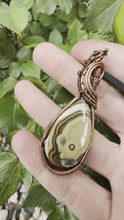 Load and play video in Gallery viewer, Order for deidre Schalenblende Wire Wrapped Pendent Necklace
