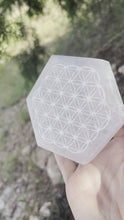 Load and play video in Gallery viewer, Order for Valerie Selenite Flower of Life Cleansing Plate
