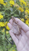 Load and play video in Gallery viewer, Optical Calcite Wire Wrapped Necklace
