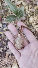 Load and play video in Gallery viewer, Order for Hannah Psilomelane Dendrite Wire Wrap Necklace
