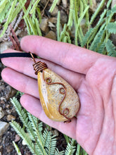 Load image into Gallery viewer, Order for Natalie Fossilized Coral Wire Wrapped Necklace
