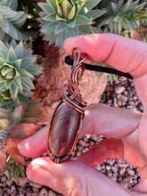 Load image into Gallery viewer, Shiva Lingam Stone Wire Wrapped Pendent Necklace
